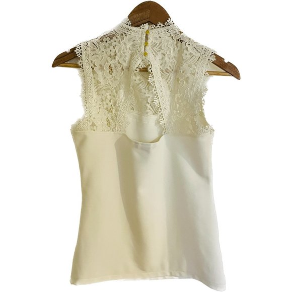H&M white lace top - Picture 2 of 6